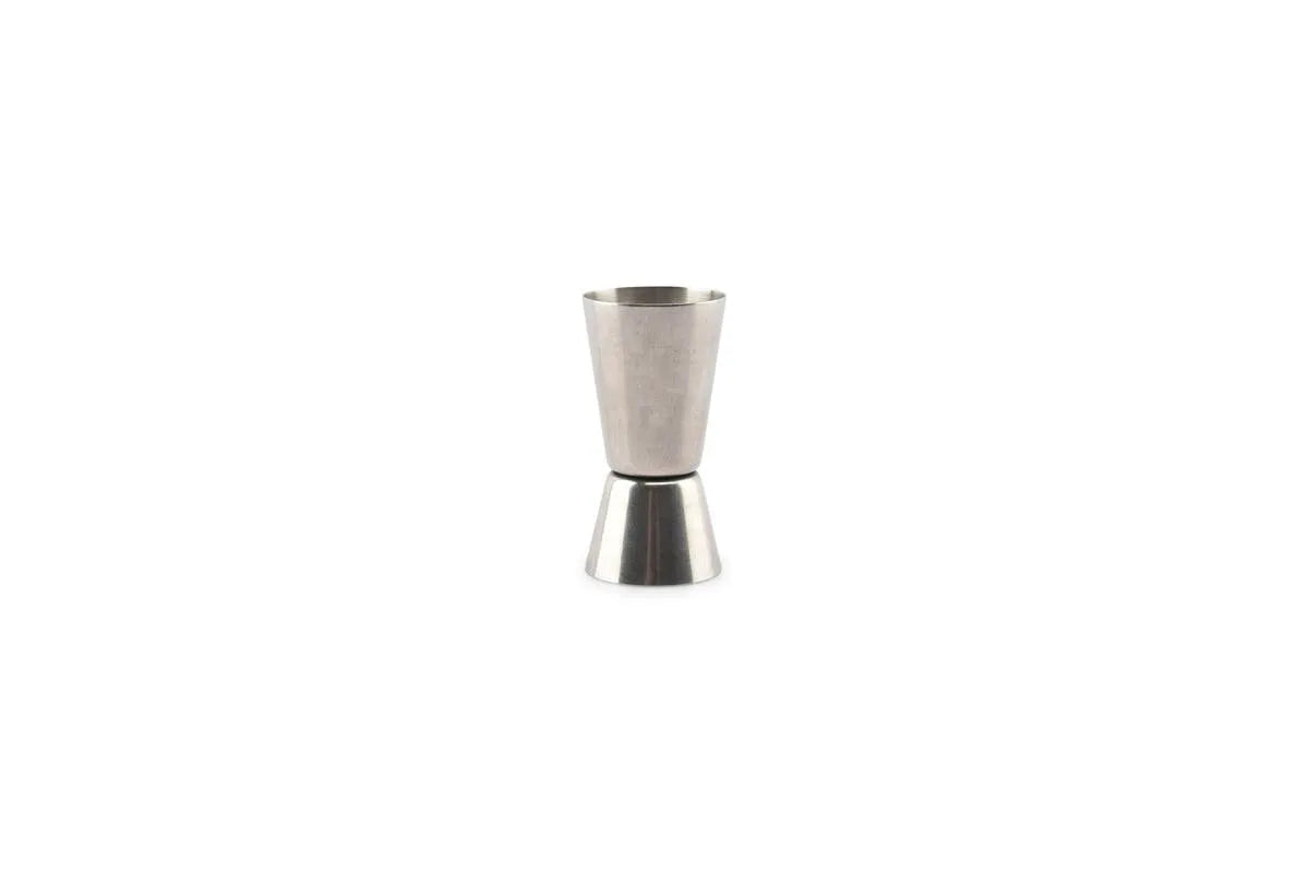 Bonbistro - Cocktailshakers Cocktail Maatbeker 5cl/3cl Antique Zilver Bar - Set van 6