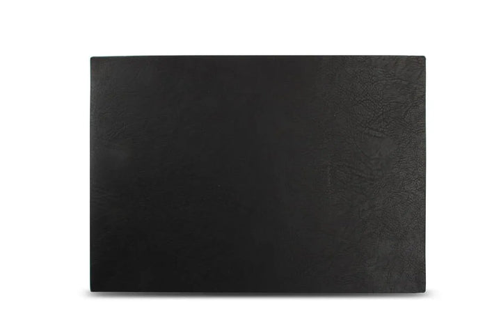 Bonbistro - Placemats Placemat 43x30cm Lederlook Zwart Layer - Set van 4
