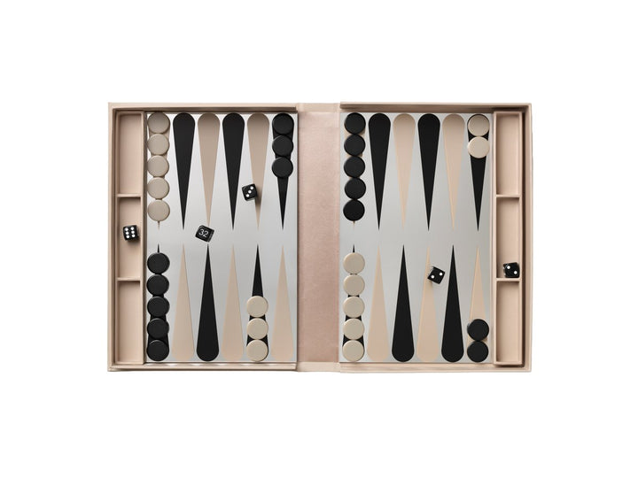 Classic - Art of Backgammon Mirror - Beige/Zilver