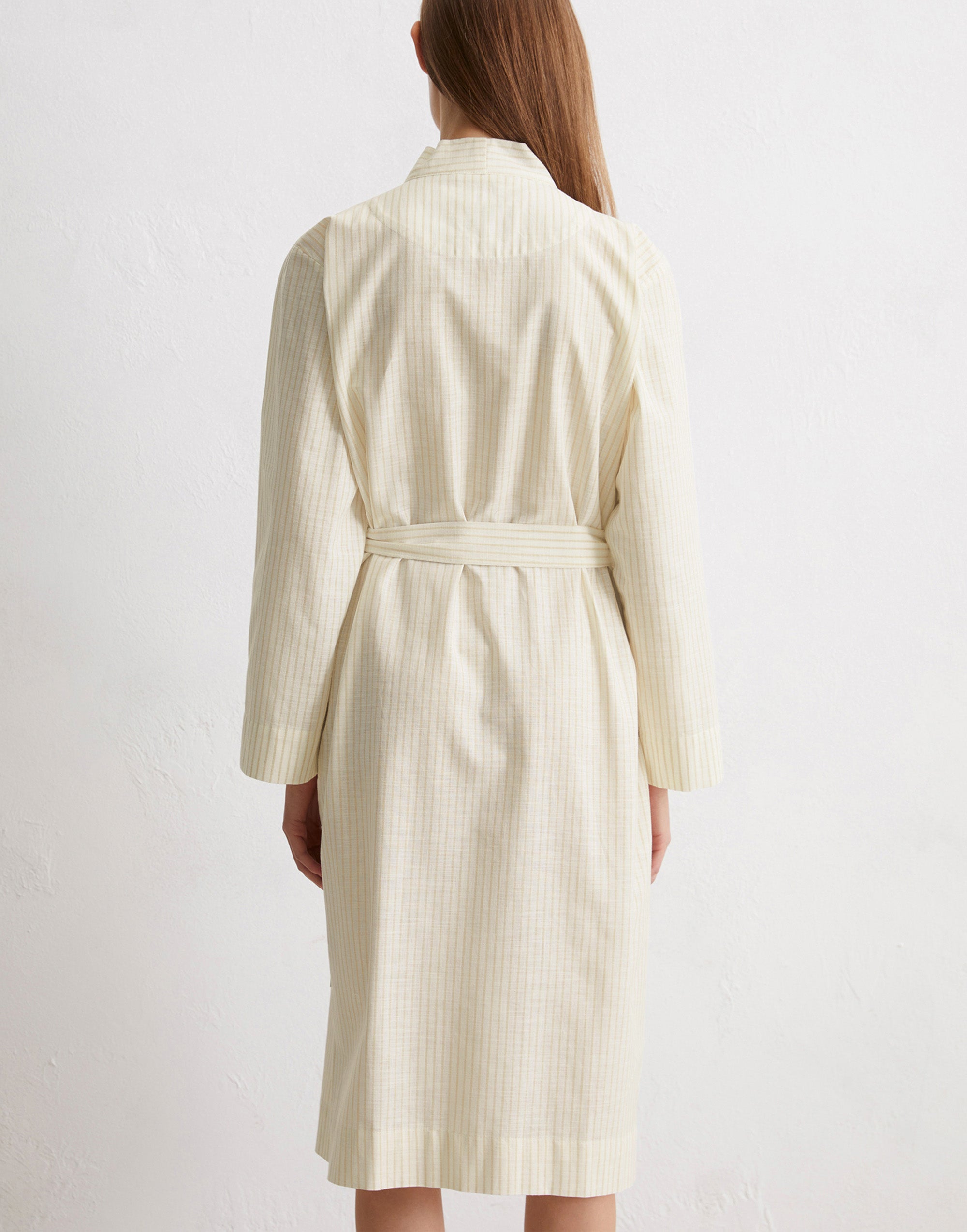 Classic fine stripe Kimono - S