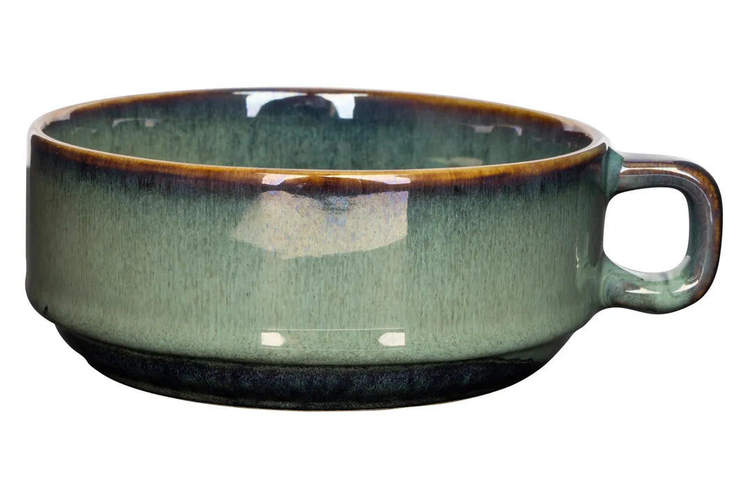 Cosy &amp; Trendy - Jade Verde Soepkom met Oor - Set van 6