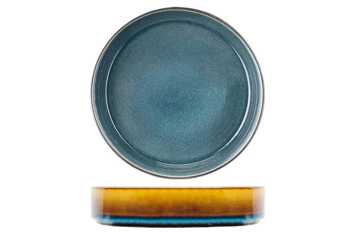 Cosy & Trendy - Quintana Blue Diep Bord Ø19,5cm - Set van 3