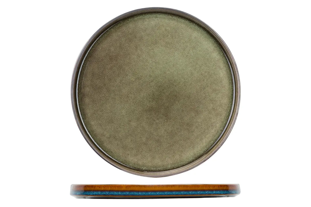 Cosy &amp; Trendy - Quintana Green Plat Bord Ø27,5cm - Set van 4