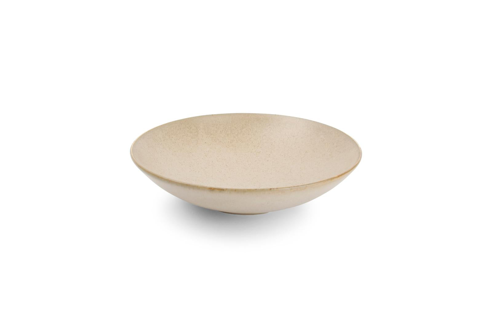 Diep bord 21xH5cm beige Cirro - Set van 6