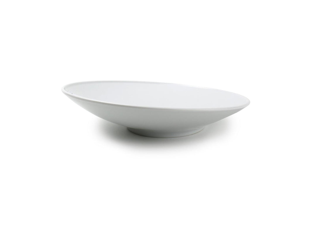 Diep bord 30xH8cm schuin wit Appetite - set van 6
