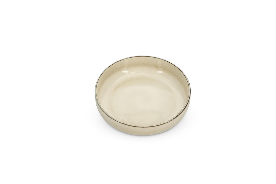 Diep bord (pasta bord) 22xH6cm ivoor Meridian - Set van 2