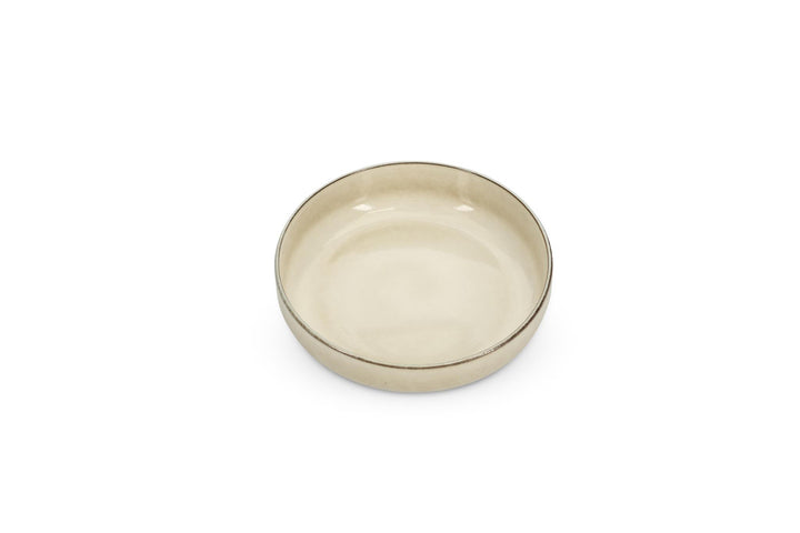 Diep bord (pasta bord) 22xH6cm ivoor Meridian - Set van 2