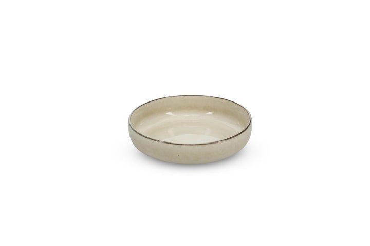 Diep bord (pasta bord) 22xH6cm ivoor Meridian - Set van 2