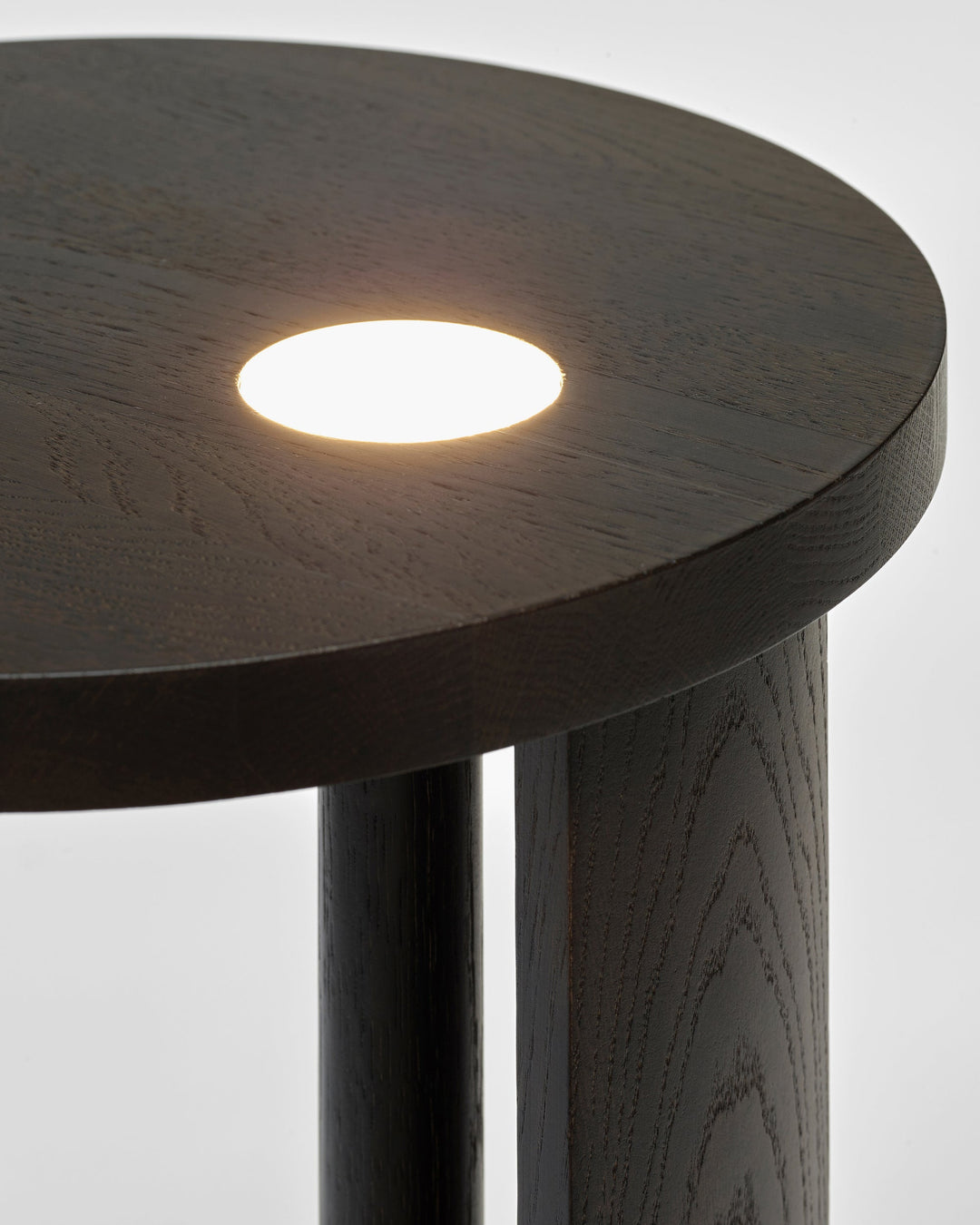 Bijzettafel L met Licht Eik Bruin Aura