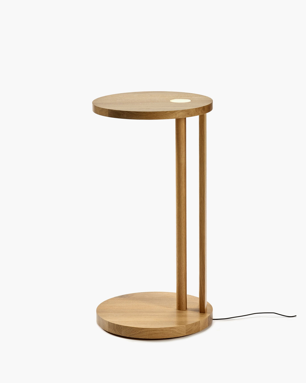 Bijzettafel L met Licht Eik Lichtbruin Aura