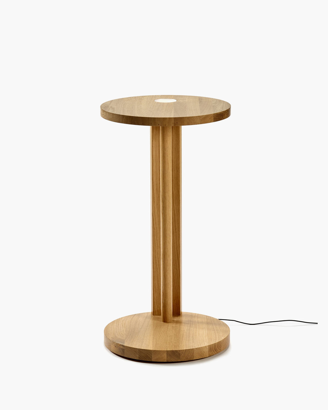 Bijzettafel L met Licht Eik Lichtbruin Aura