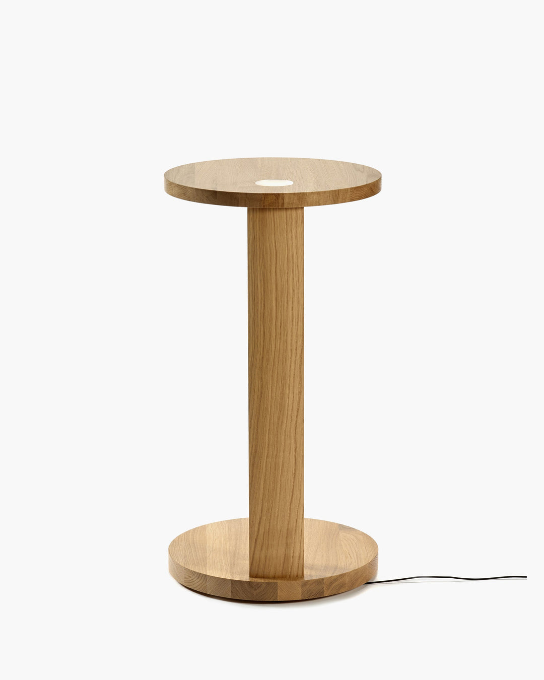 Bijzettafel L met Licht Eik Lichtbruin Aura