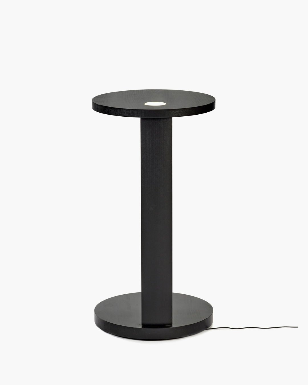 Bijzettafel L met Licht Beuk Zwart Aura