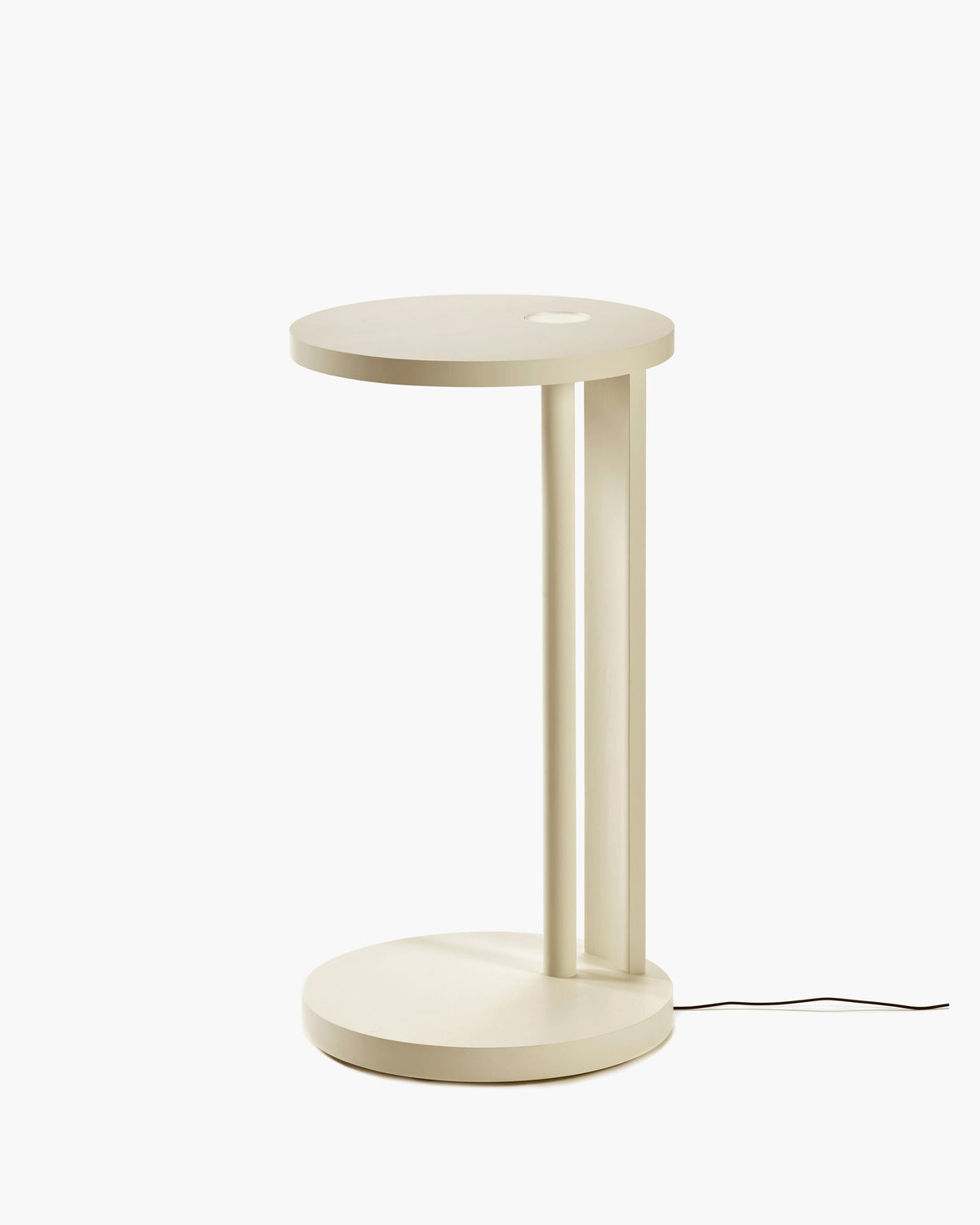 Bijzettafel L met Licht Beuk Crème Aura