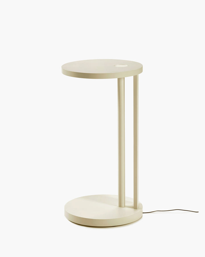 Bijzettafel L met Licht Beuk Crème Aura