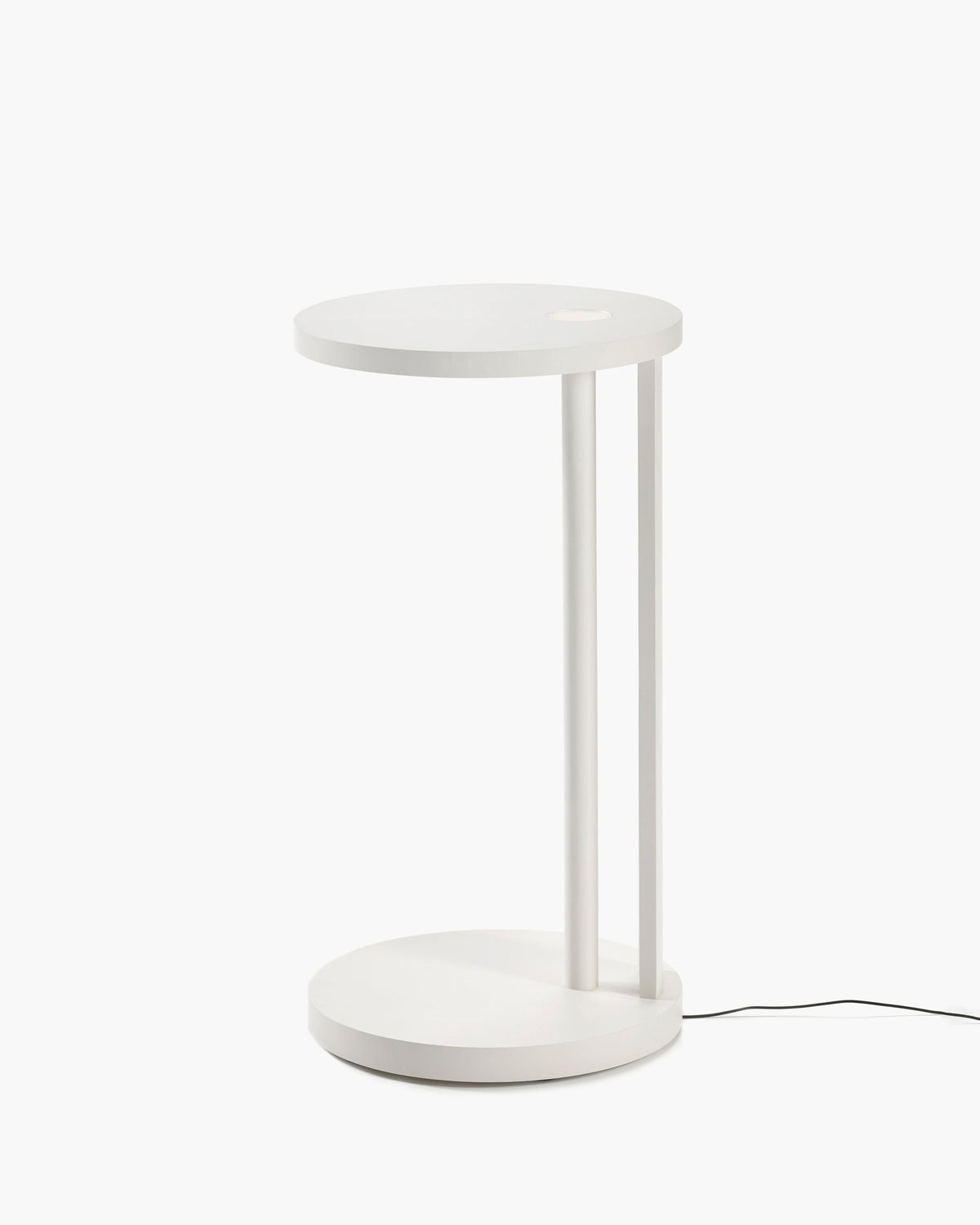 Bijzettafel L met Licht Beuk Gebroken Wit Aura