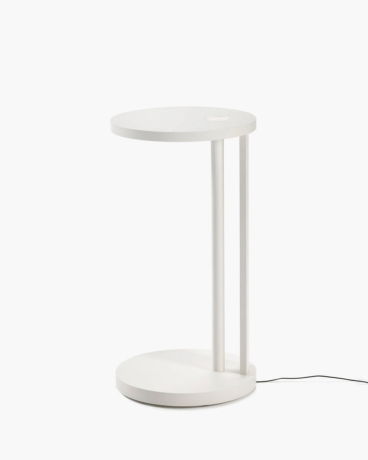 Bijzettafel L met Licht Beuk Gebroken Wit Aura