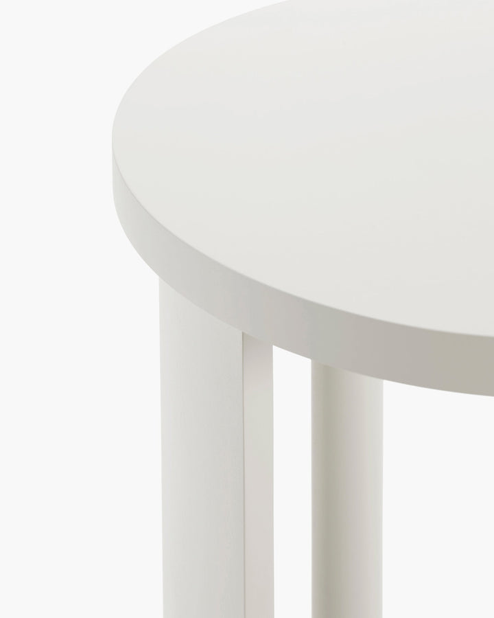 Bijzettafel Hoog Beuk Gebroken Wit Aura