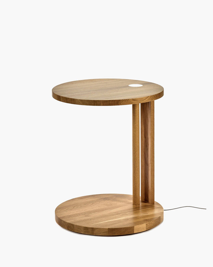 Bijzettafel S met Licht Eik Naturel Aura