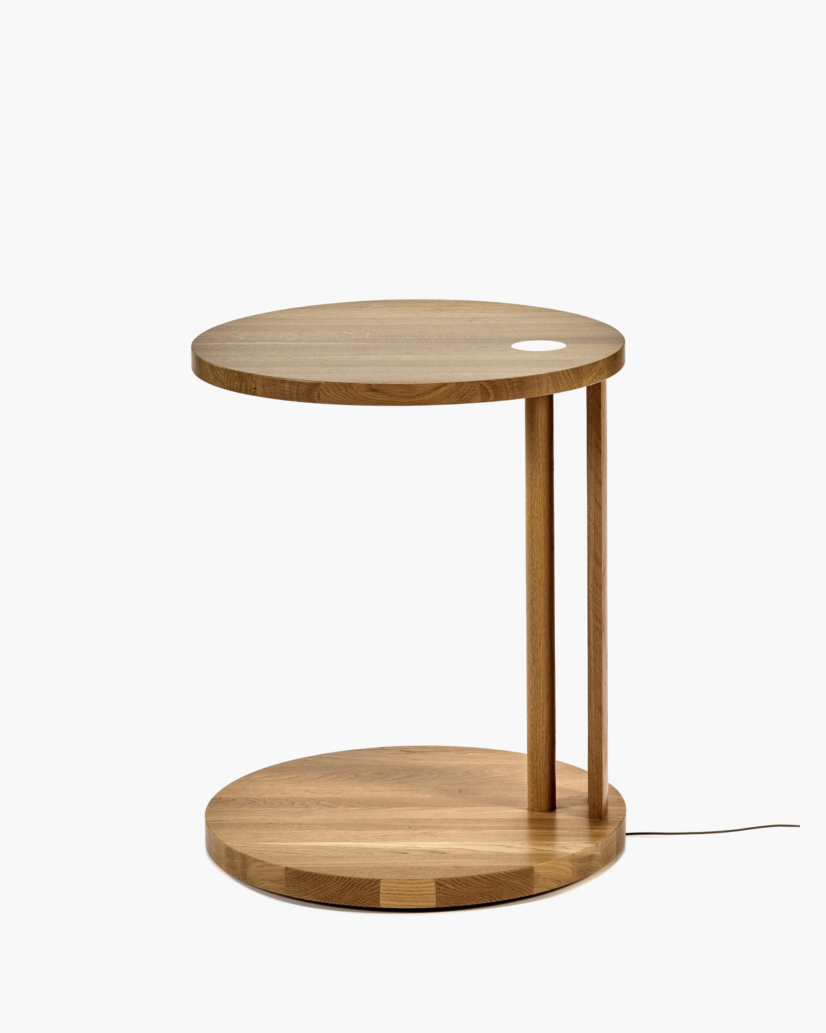 Bijzettafel S met Licht Eik Naturel Aura