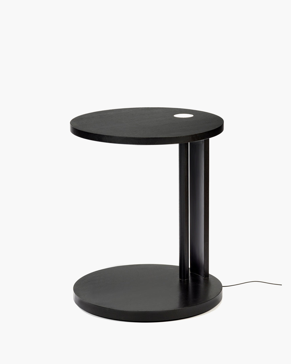 Bijzettafel S met Licht Beuk Zwart Aura