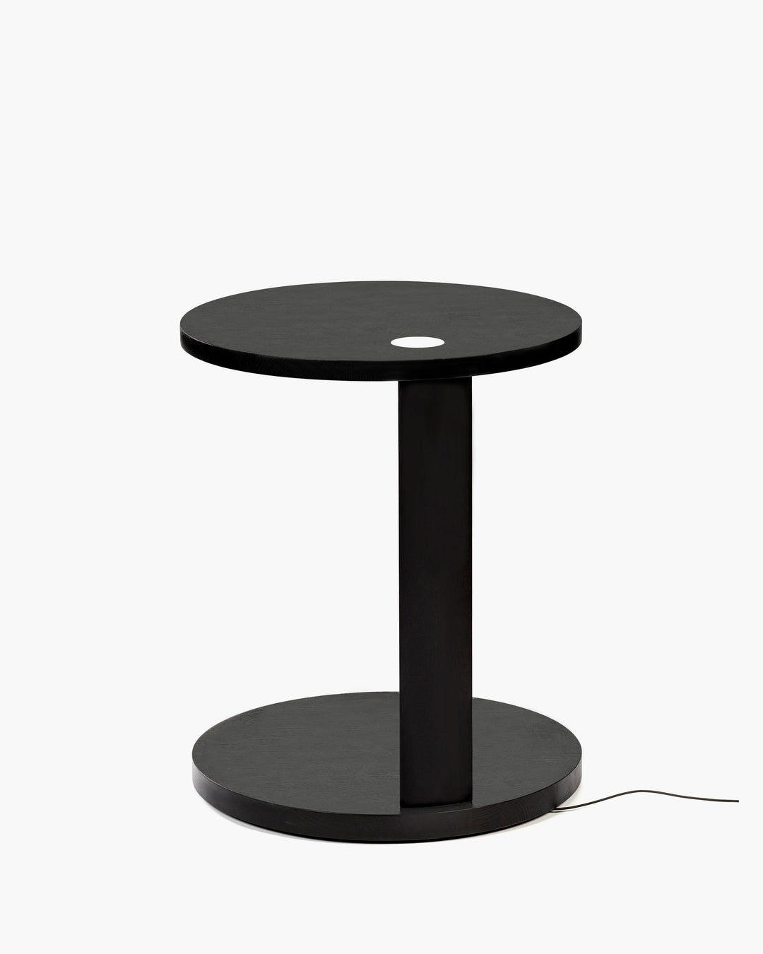 Bijzettafel S met Licht Beuk Zwart Aura