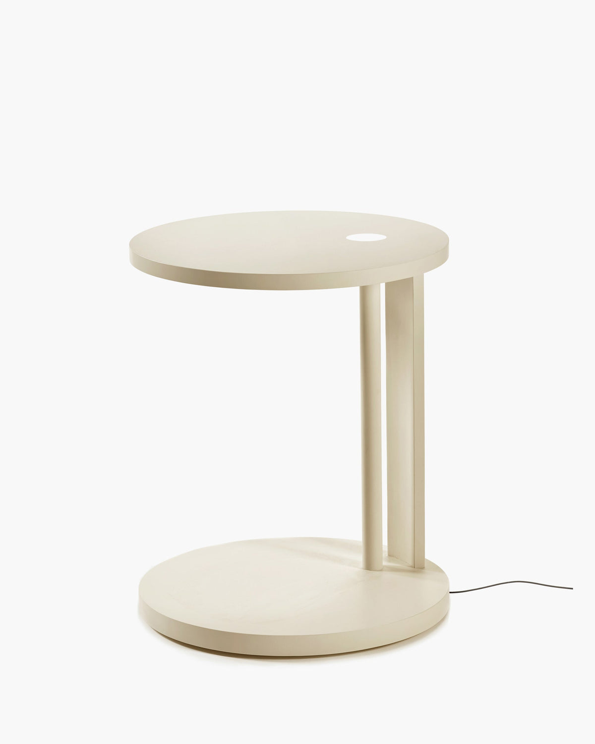 Bijzettafel S met Licht Beuk Crème Aura