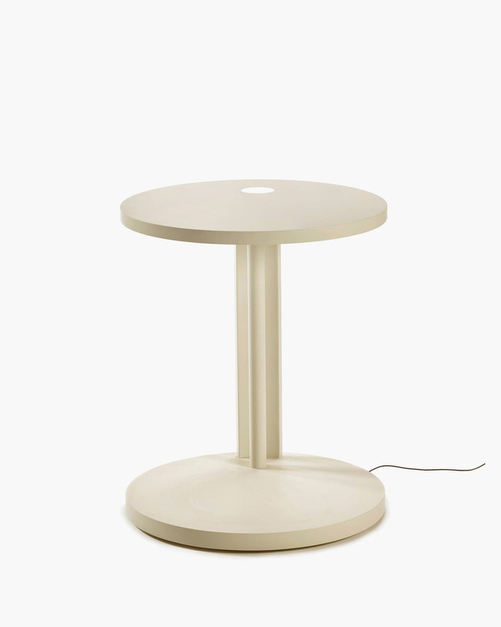 Bijzettafel S met Licht Beuk Crème Aura