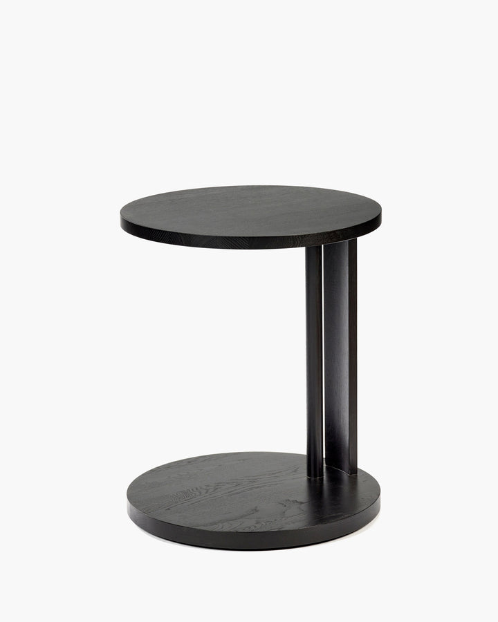 Bijzettafel Laag Eik Zwart Aura