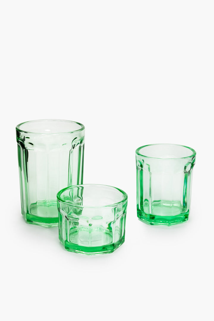 Serax - Paola Navone - Glas L Groen Fish &amp; Fish - Set van 4