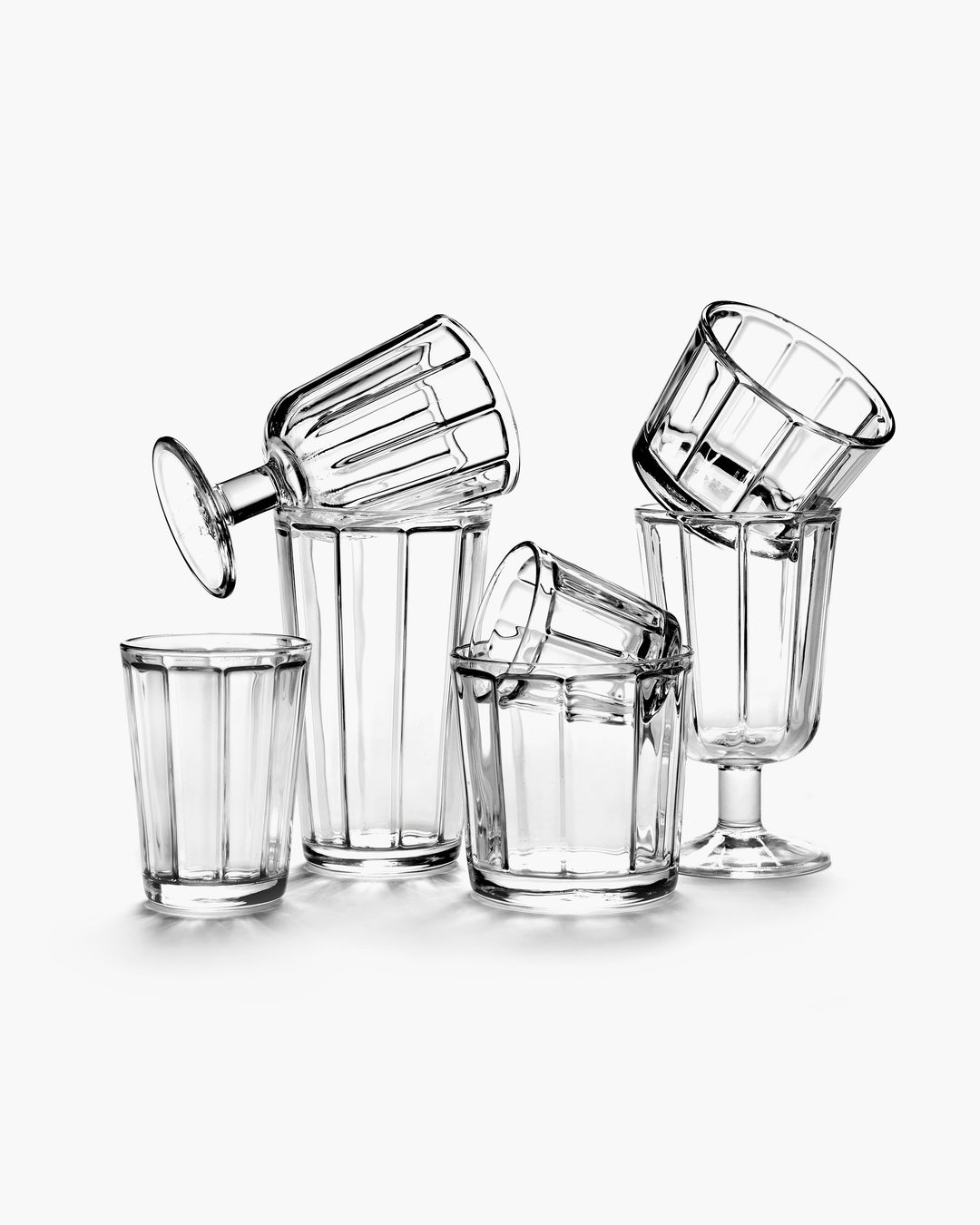 Serax - Sergio Herman - Glas L Surface - Set van 4