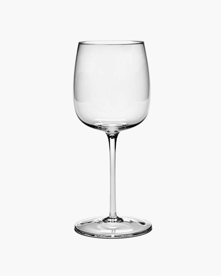 Rode Wijnglas Gebogen Passe-Partout - Set van 4