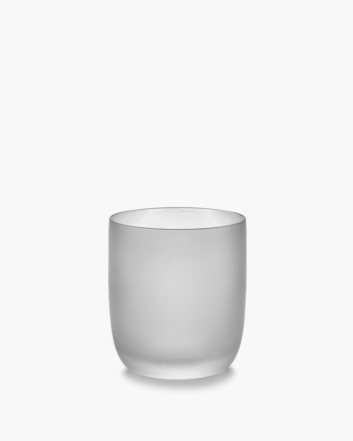 Glas M Frosted Wit Base - Set van 4