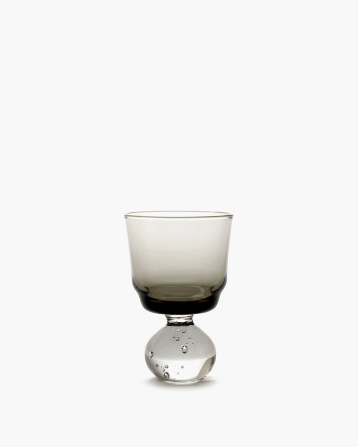 Serax - Bela Silva - Glas op Voet S Smoky Grijs Eternal Snow - Set van 6