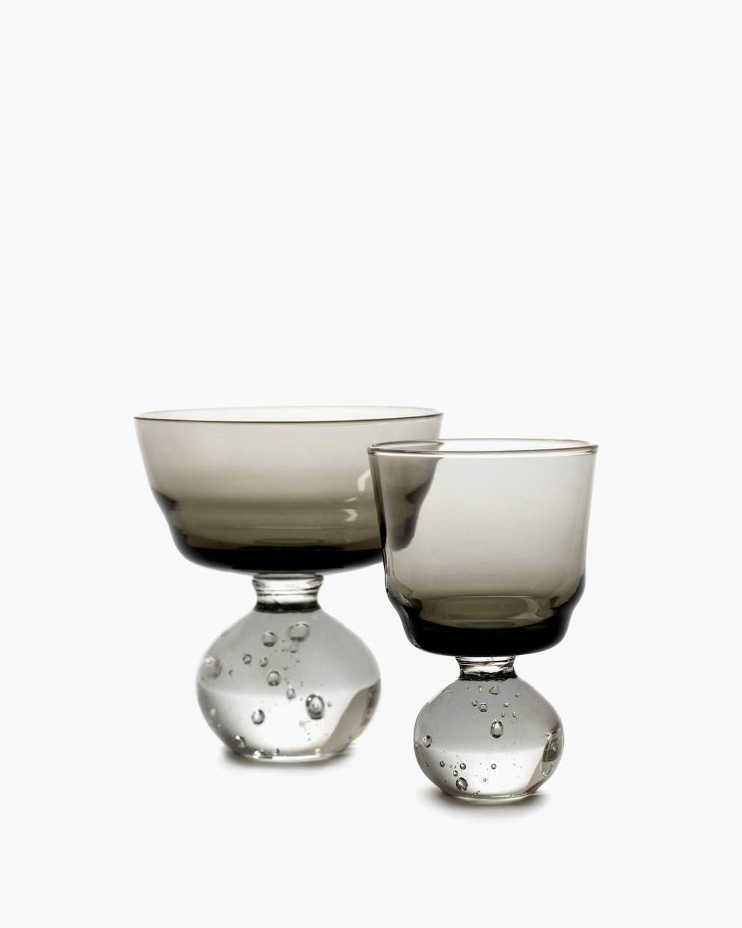 Serax - Bela Silva - Glas op Voet S Smoky Grijs Eternal Snow - Set van 6