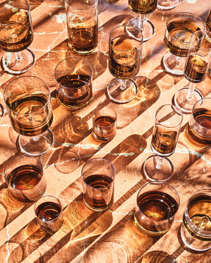 Longdrinkglas Amber Zuma - Set van 4