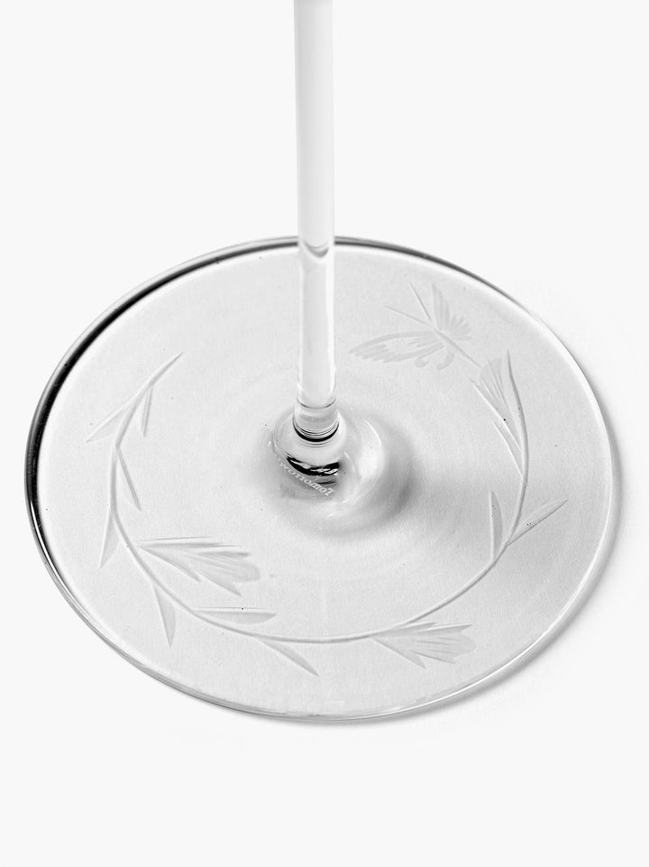 Rode Wijnglas Dragonfly Unity - Set van 4