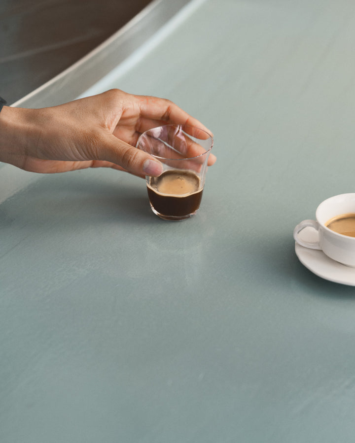 Serax - Sergio Herman - Dubbel Espressoglas Silhouette - Set van 4