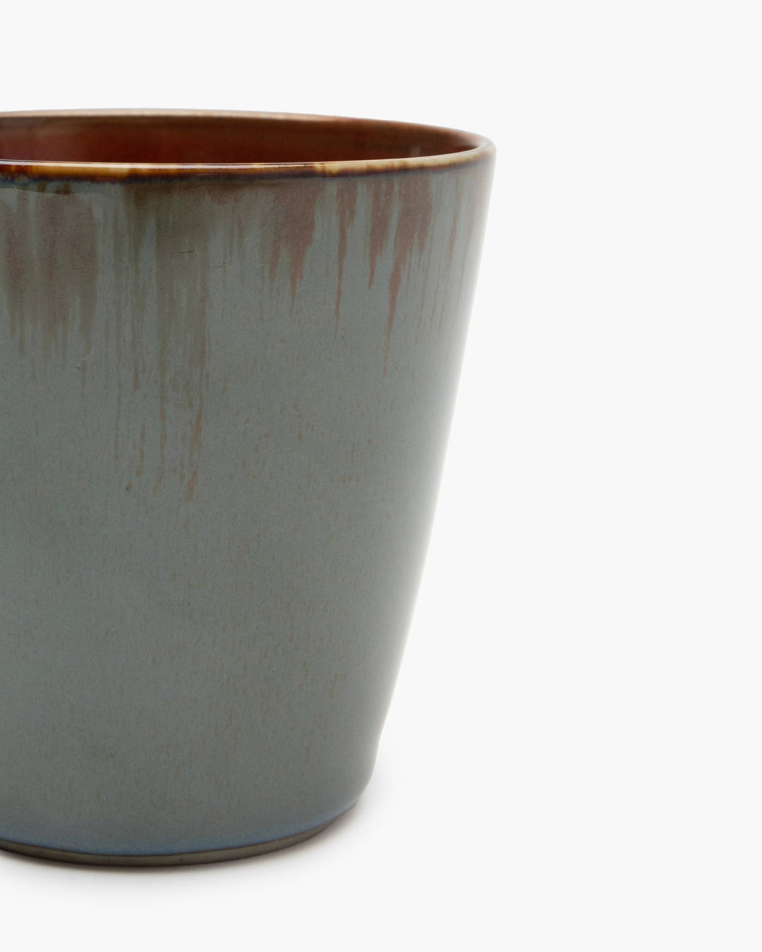 Conische Beker S Smoky Blue/Rust
