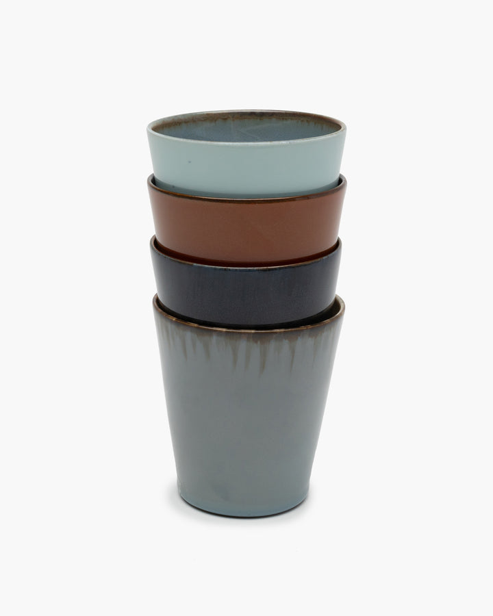 Serax - Anita Le Grelle - Conische Beker M Smoky Blue/Misty Grey