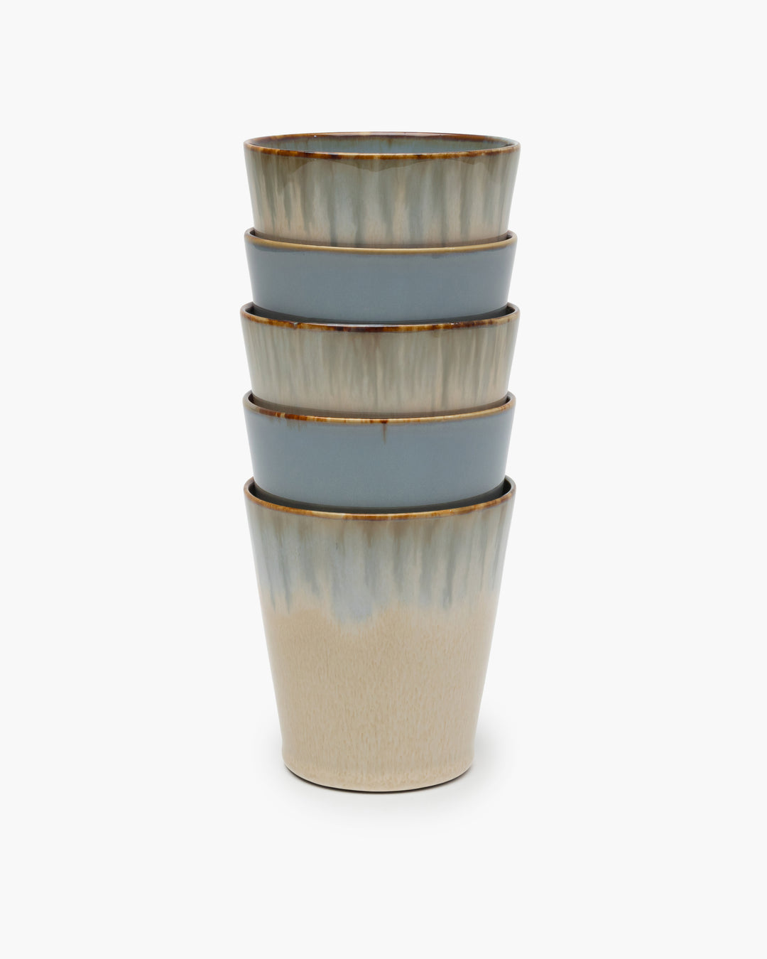 Serax - Anita Le Grelle - Conische Beker M Misty Grey/Smoky Blue