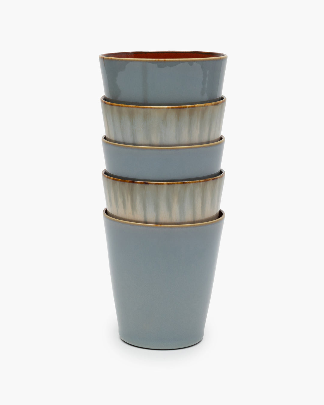 Serax - Anita Le Grelle - Conische Beker M Smoky Blue/Rust