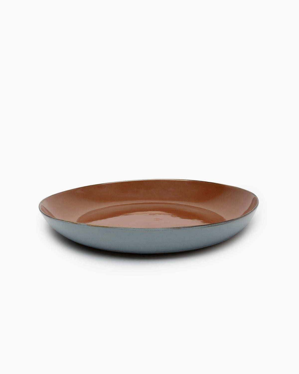 Serveerschaal Smoky Blue/Rust