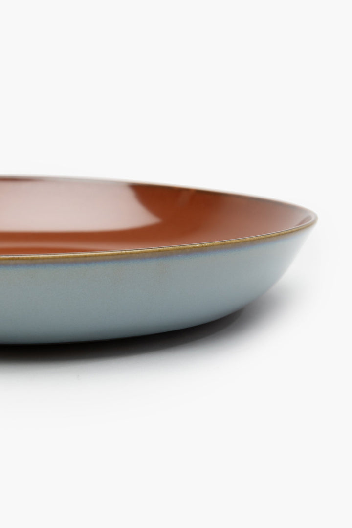 Diep Bord L Smoky Blue/Rust