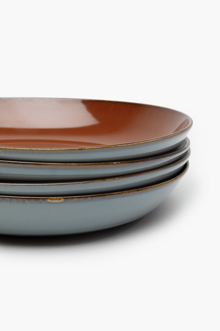 Diep Bord L Smoky Blue/Rust