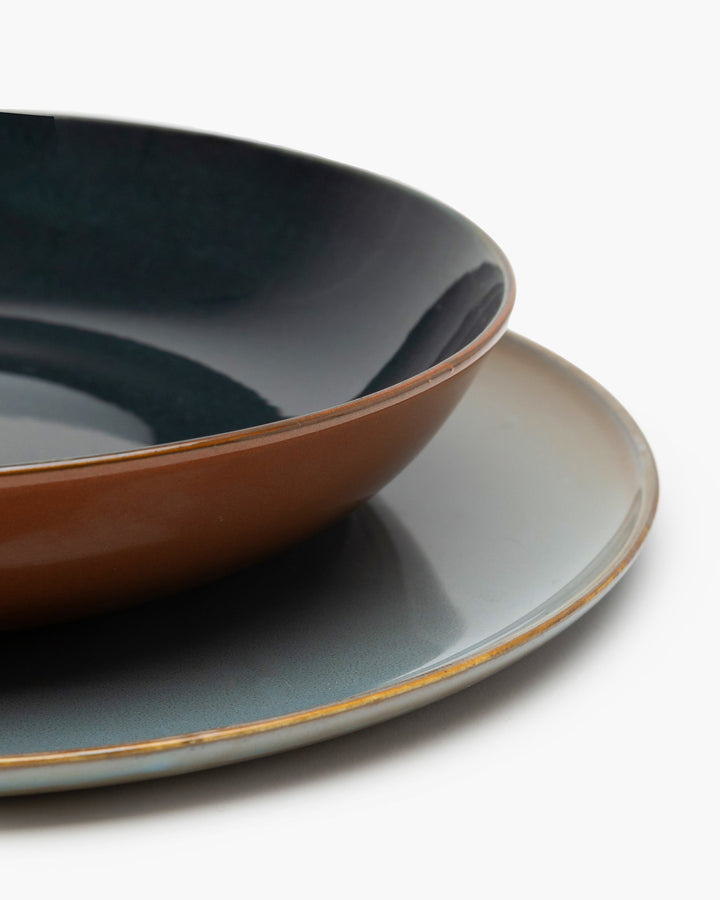 Diep Bord L Rust/Dark Blue