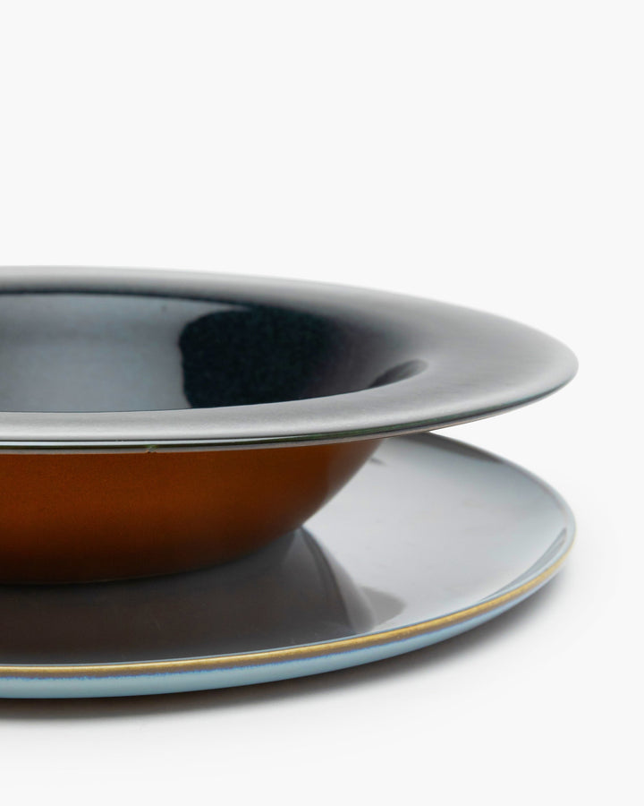 Pastabord L Rust/Dark Blue