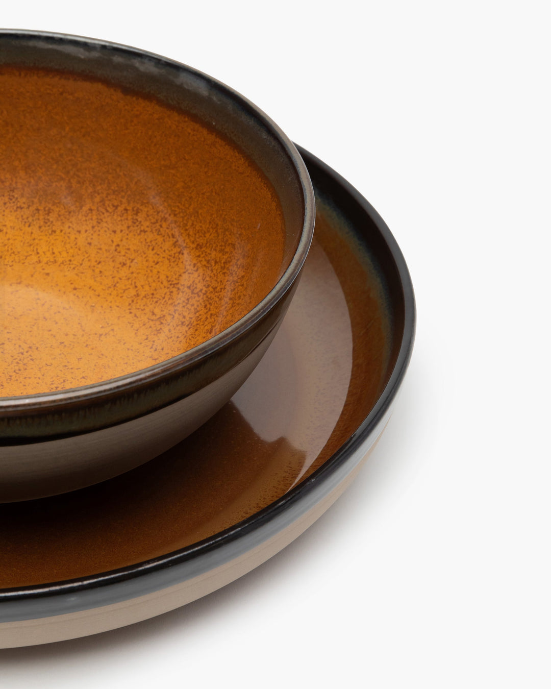Serveerschaal M Rusty Brown Surface
