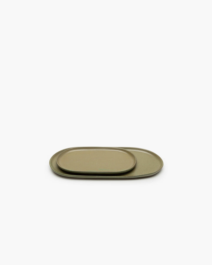 Tapasbord L Camo Green Surface - Set van 4