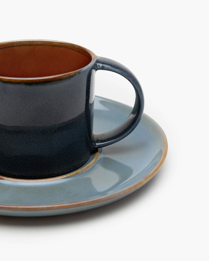 Schotel voor Espressokopje Smoky Blue